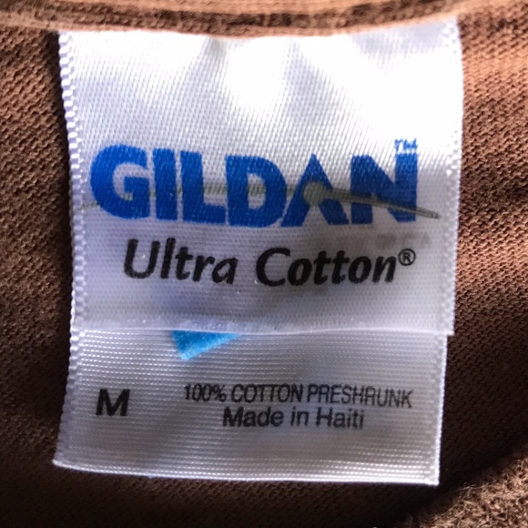 Justin Moore "If Heaven Wasn't So Far Away" Tee Sz Medium Brown Cotton Country - Picture 6 of 8